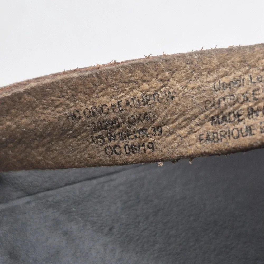 OluKai Sandals Womens Size 10 Brown Leather Thong Flip Flops Black‎ Sole Comfort